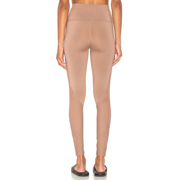 FREE PEOPLE MOVEMENT Lira Cocoa Tan Mesh Accent Leggings Size L Large - Picture 3 of 10